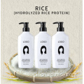 Shampoo und Spülung mit gewaschenem Reiswasser